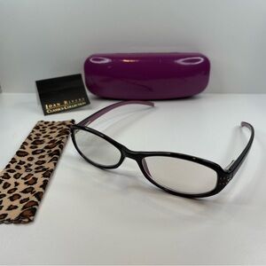 Vintage Joan Rivers 2.5 Reading Glasses Black and Purple Vintage Glasses